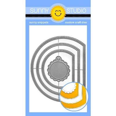 Sunny Studio Die - Stitched Semi-Circle